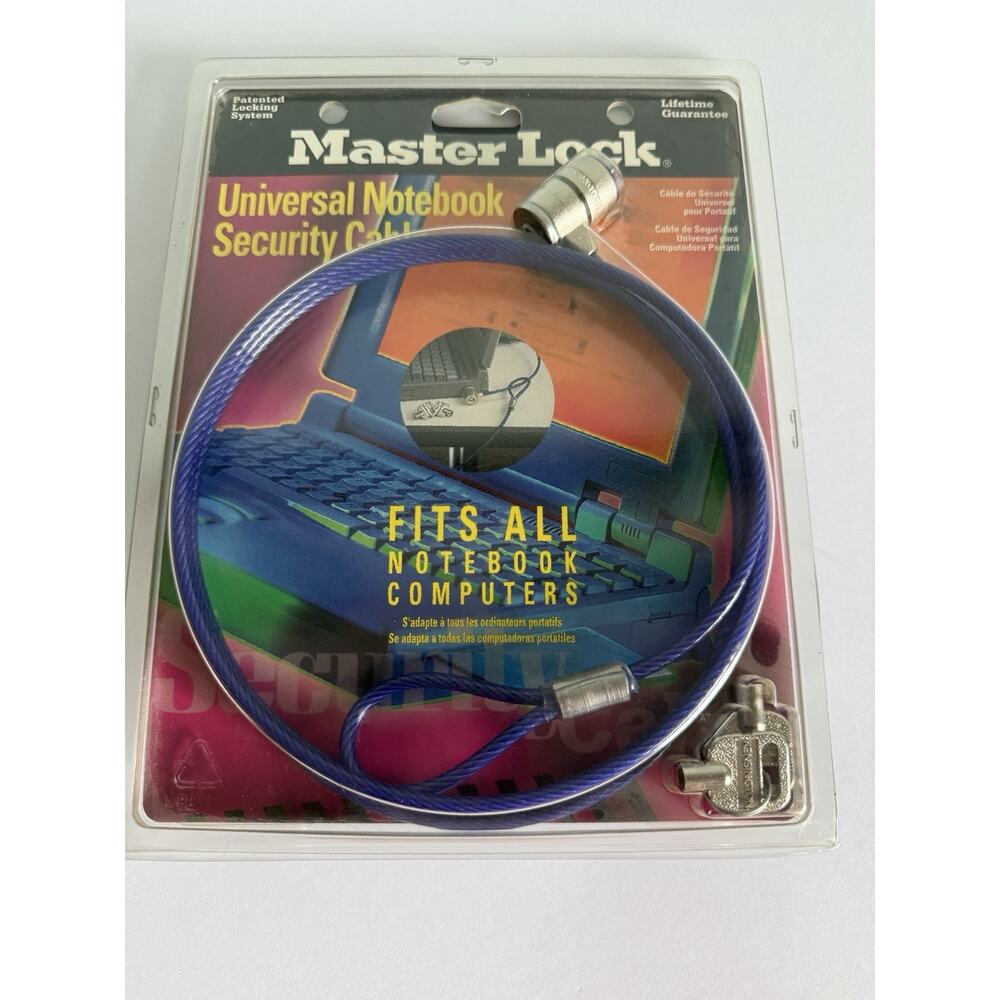 MASTER LOCK Laptop Notebook‎ Cable Lock Security NEW SEALED